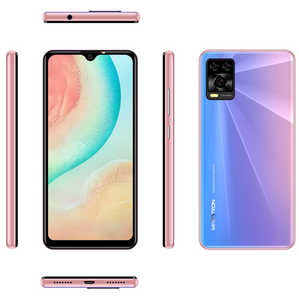 SmartPhone Android 4G HP Maxtron S11 6.26‘’ RAM 3GB/16GB Garansi Resmi 1 Tahun-S9smart-Blue Pink