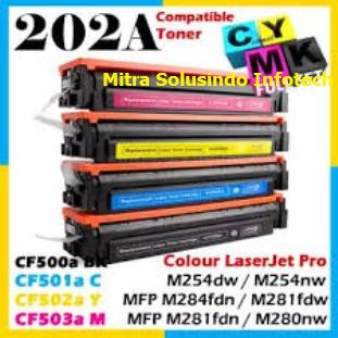 Toner Cartridge Compatible For HP CF500A CF501A CF502A CF503A 202A M25