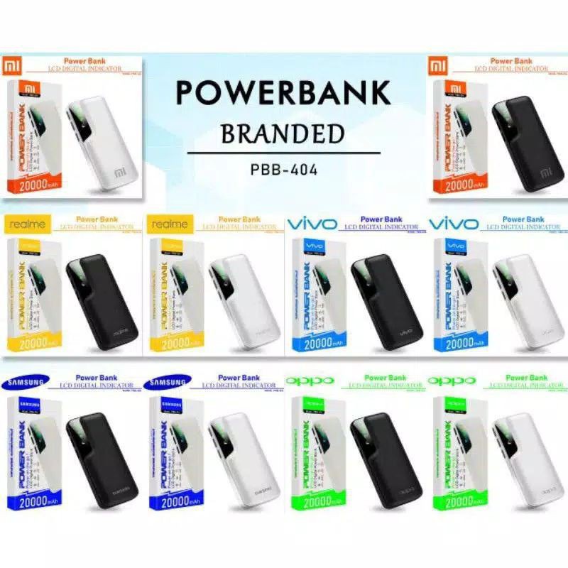 TERPOPULER # HJ # POWERBANK POWER BANK SAMSUNG 20000mah PB MURAH KAPASITAS 20000 mAh PBB 404