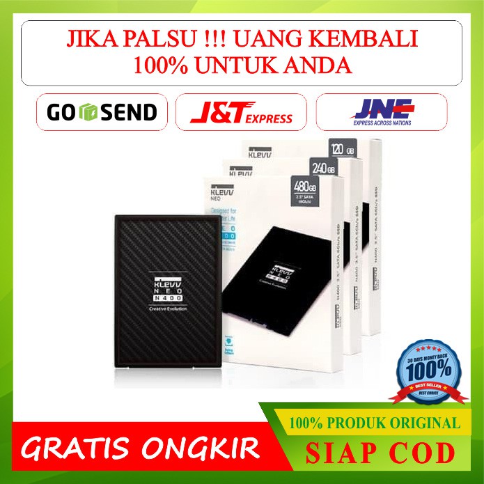 Ssd laptop Komputer  Klevv Ssd Neo N400 120Gb / Ssd 120Gb Murah