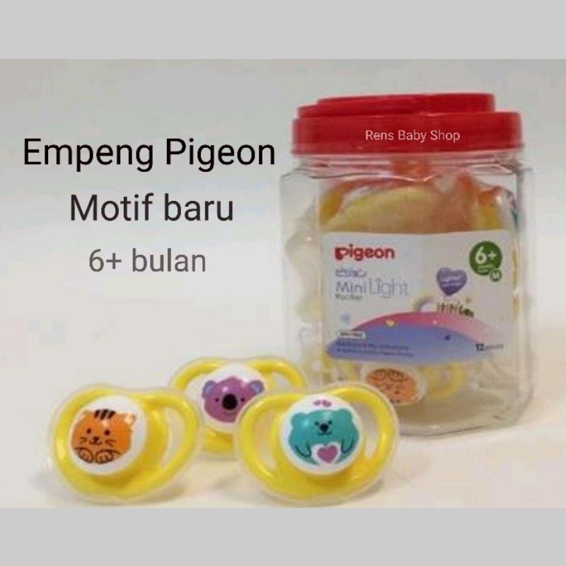 Empeng nipple Pacifier bayi murah merk Pigeon Reliable Lusty bunny step 1 2