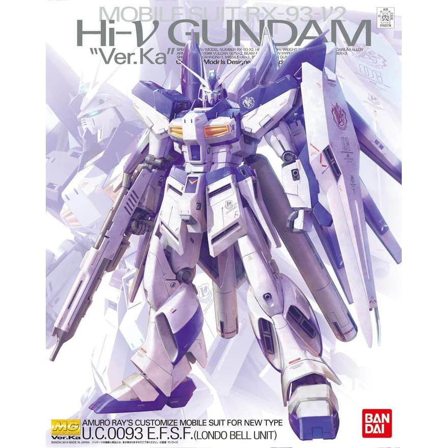 MG BANDAI HI-NU HI NU GUNDAM VER KA