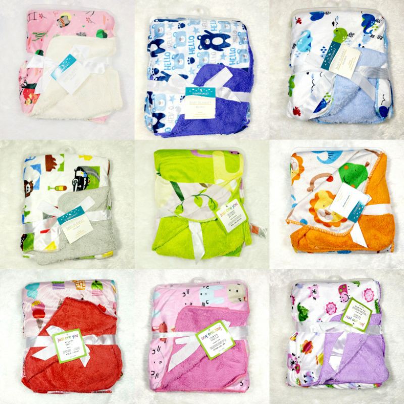 Blanket Carter Df / just one you/ kolaco/Selimut Carter Tanpa Topi Double Fleece