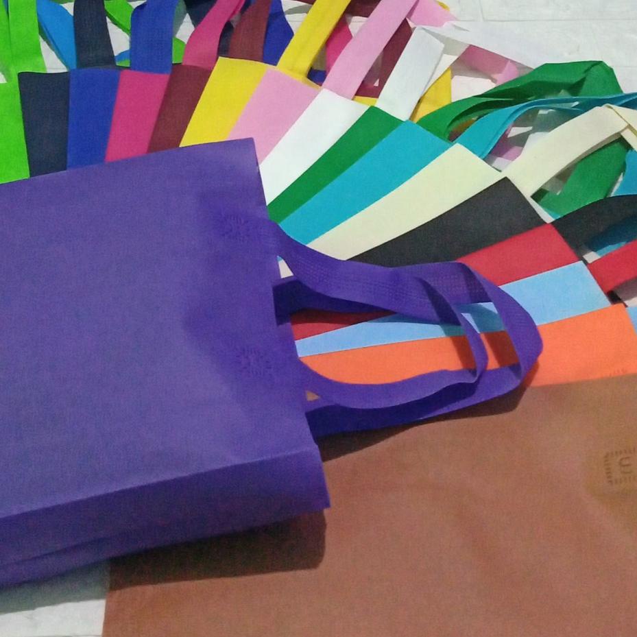 

❁ 12pcs GOODIE BAG 38X45 TAS SPUNBOND TAS Kain polos goodiebag godybag ♦