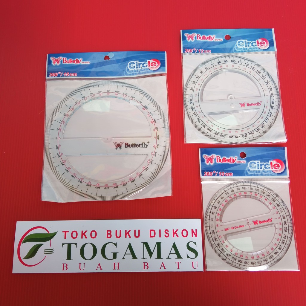 

PENGGARIS BUSUR 360 (PROTACTOR) BUTTERFLY