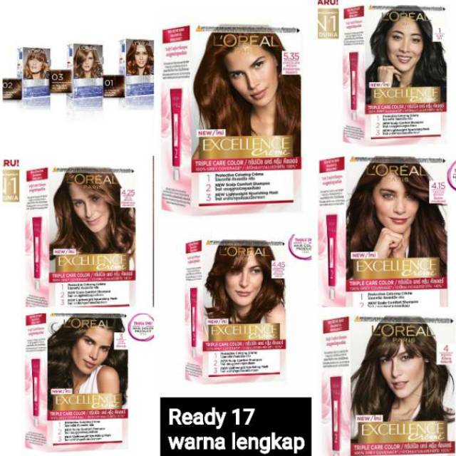  LOREAL  Paris Hair Colour Color Excellence Cream Cat  Rambut  