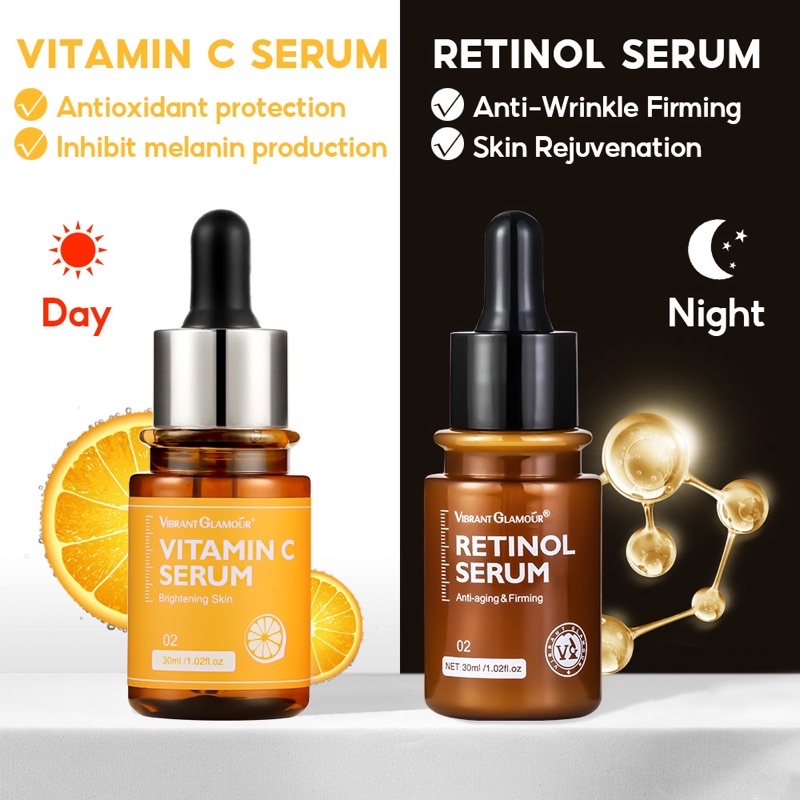 [BPOM] Paket Serum Vibrant Glamour Retinol Serum + Vitamin C Serum