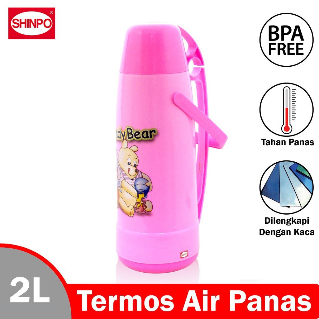 SHINPO Thermos Air Panas &amp; Dingin Kapasitas 2 L Apollo Vacuum Flask Termos SIP-510