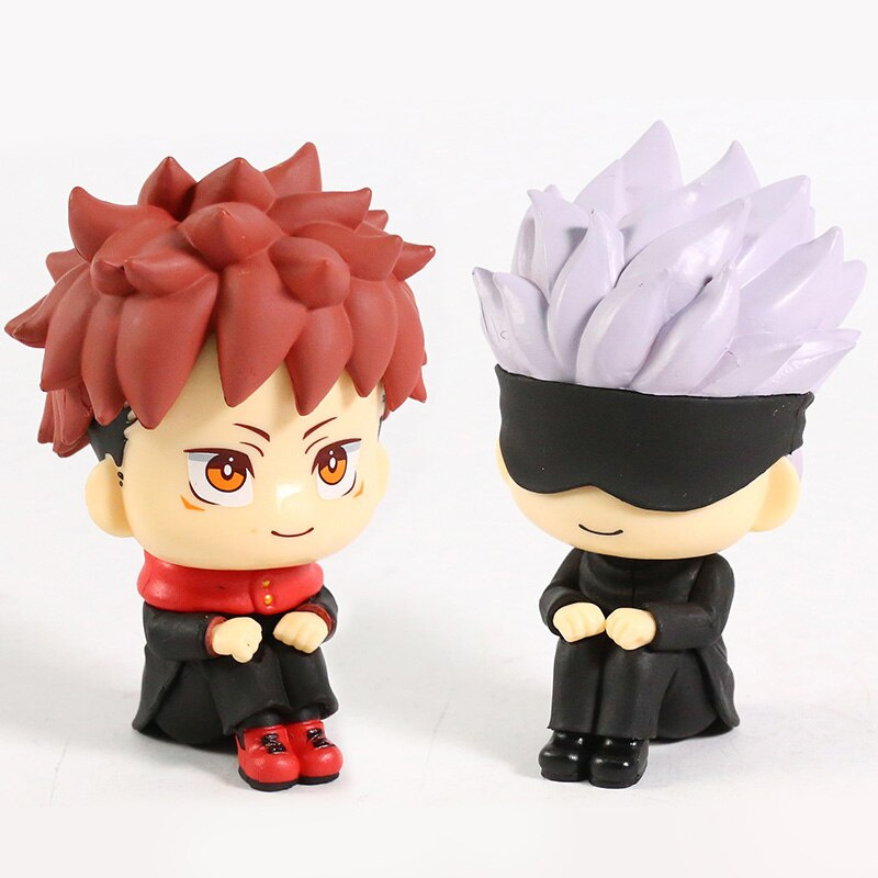 Mainan Action Figure Model Jujutsu Kaisen Itadori Yuji Gojo Satoru Q Version Bahan Pvc Untuk Koleksi