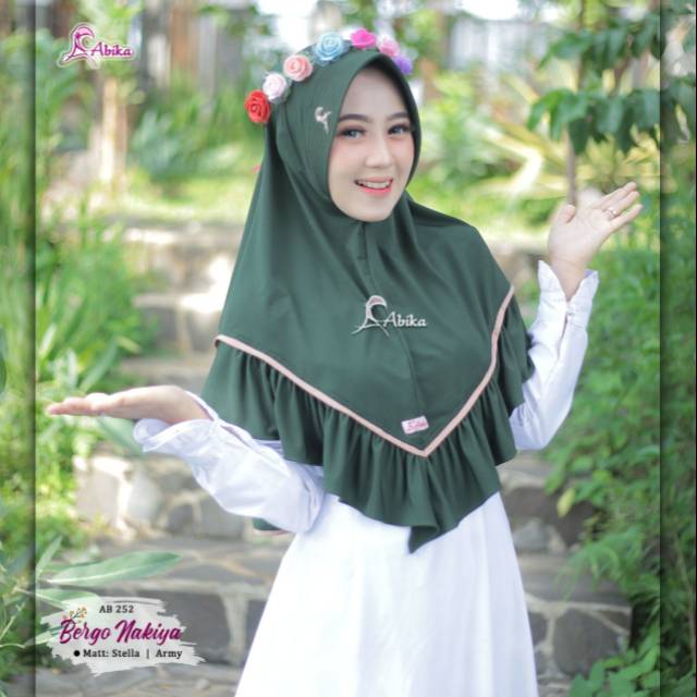 Hijab Abika Bergo NAKIYA New Original by Abika