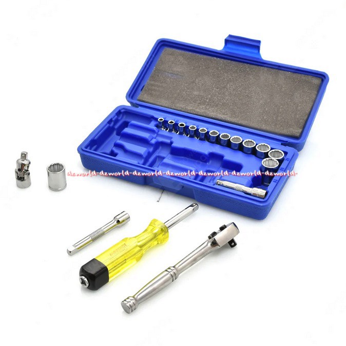 Krisbow Socket Set Peralatan Mekanik Mesin Obeng