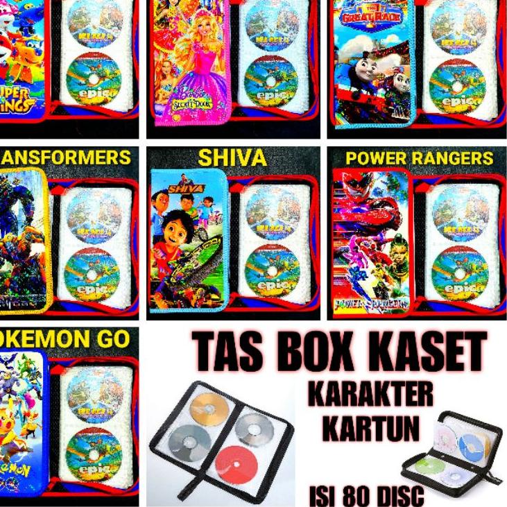 Penjualan Kejutan TAS KARAKTER KARTUN - TEMPAT PENYIMPAN KOLEKSI KASET - CASE BOX DVD VCD MP3 MP5 CO