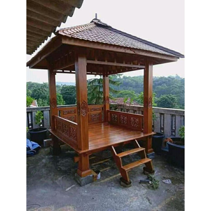 gazebo jati klasik jepara