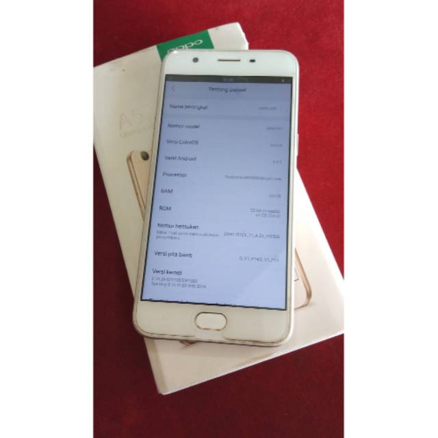 Oppo A57 Ram 3gb Fulset Mulus Second Shopee Indonesia
