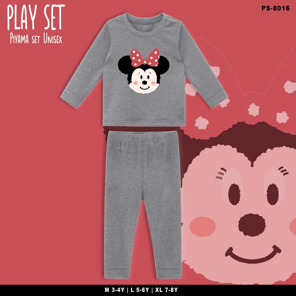 PLAYSET PAJAMAS ANAK BERGAMBAR MINNIE / BAJU TIDUR ANAK SET / TERMURAH