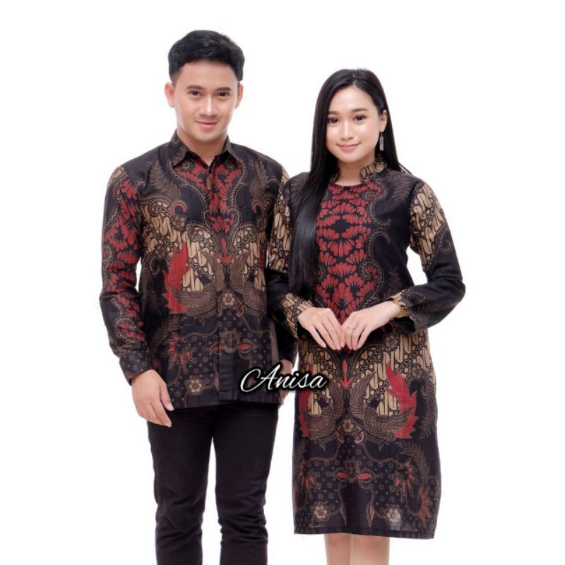 BAJU BATIK COUPLE COUPEL KEMEJA TUNIK SARIMBIT PASANGAN KAPELAN SERAGAM KERJA KAPEL PREMIUM TERBARU