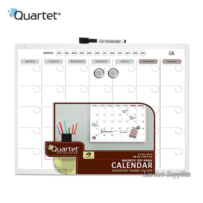 

MURAH QUARTET White Frame Magnetic Planner Board 28 x 35.5 cm (Whiteboard)