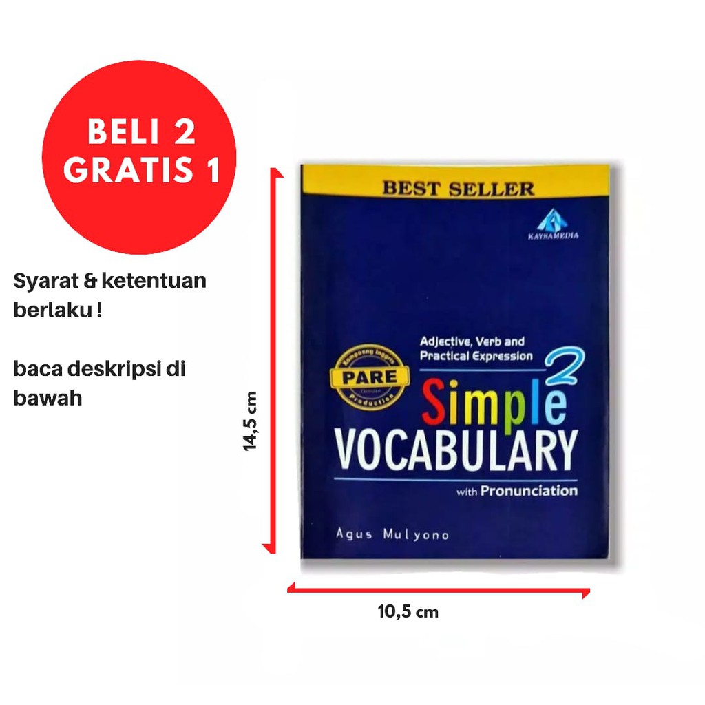 Buku Vocab / Buku Kampung Inggris / buku bahasa inggris / bahasainggris / kampung inggris / inggris