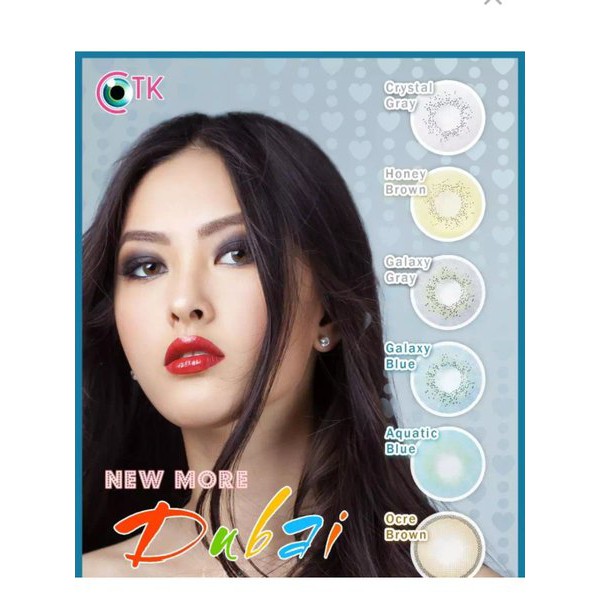 SOFTLENS MINUS DAN NORMAL NEW MORE DUBAI OCRE BROWN 14.5mm (0.00 sd -10.00) GRATIS TEMPAT SOFLEN