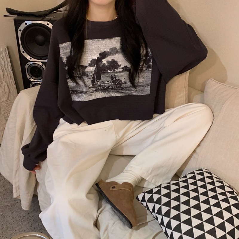 TRAIN SWEATER - SWEATER KOREA - SWEATER CROP - SWEATER WANITA  - SWEATER TERBARU TERLARIS- SWEATER O