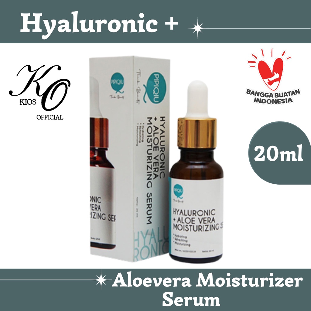 Serum Pelembab Wajah / Hyaluronic Aloevera Moisturizing Serum Pipiqiu