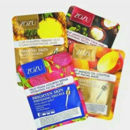 Zozu Fruit Extract Series |Serum Face Mask|Masker Buah|Masker Wajah|Masker Muka