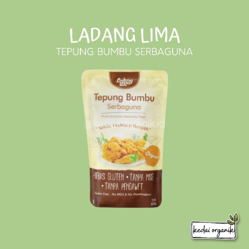 

Ladang Lima Tepung Bumbu Serbaguna Gluten Free 150gr