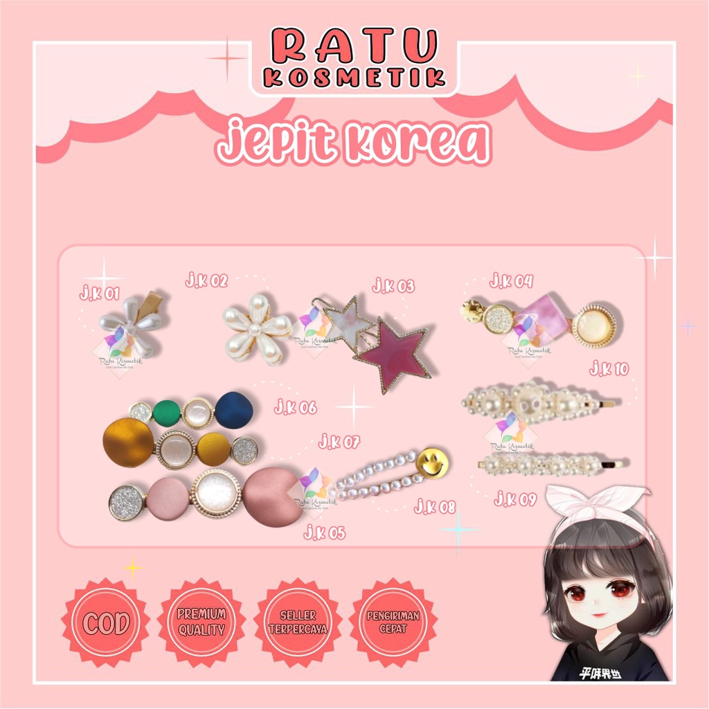 ❤ RATU ❤ Jepit Korea Import Real Picture | aksessories rambut | accessories poni kualitas bagus