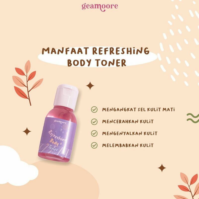 GEAMOORE REFRESHING BODY TONER 30ml