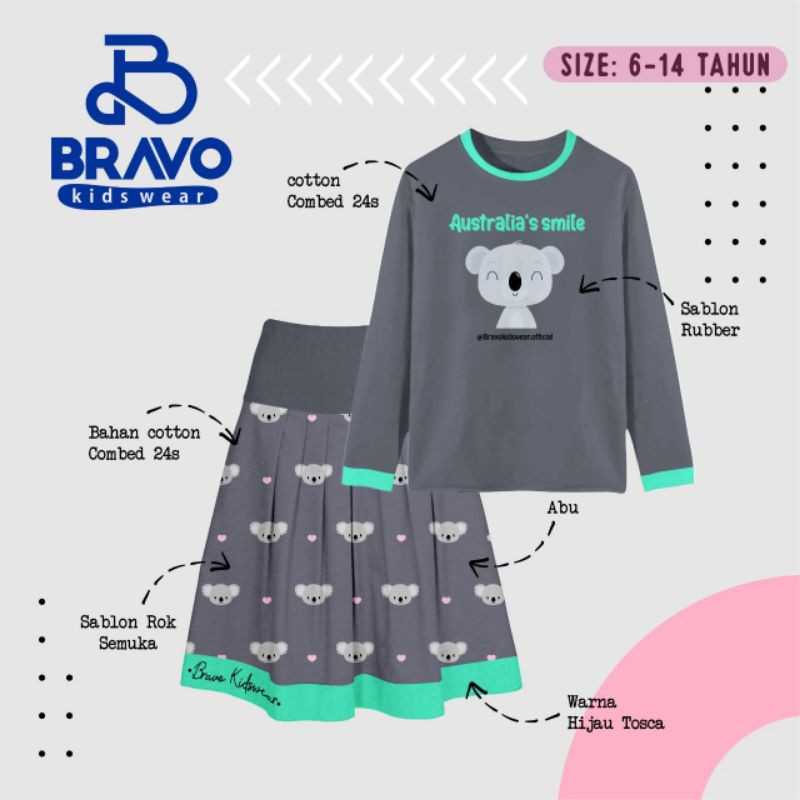 Setelan Rok Anak by Bravo