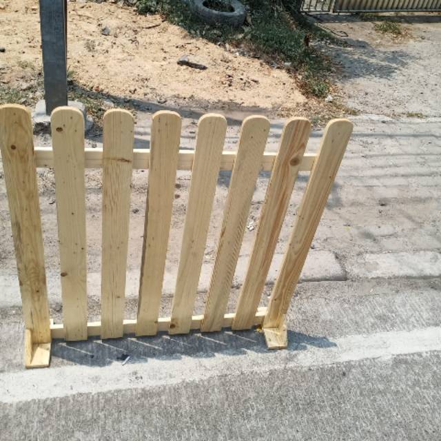 Jual Pagar kayu jati belanda 100x100cm Shopee Indonesia