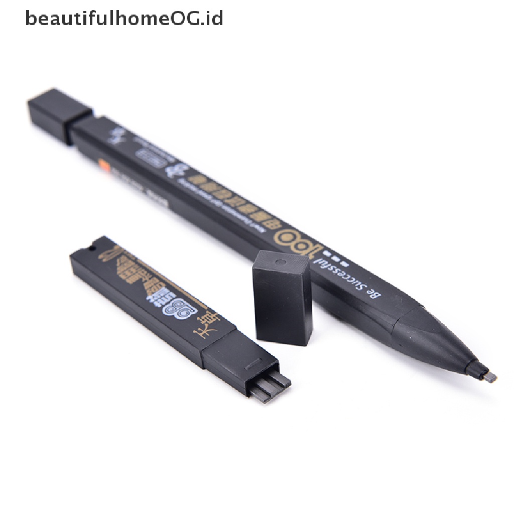 Set Pensil Mekanikal 2B Warna Hitam Dengan Isi Ulang Lead Holder Untuk Keperluan Kantor