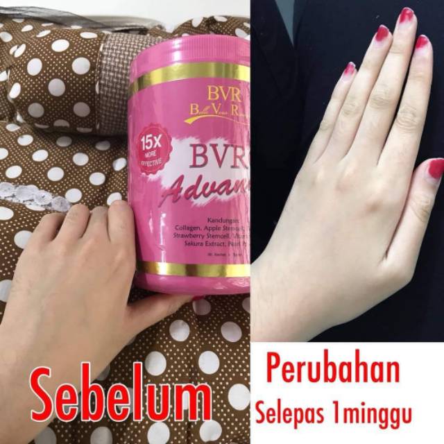 bvrc advan collagen pemutih original malaysia kemasan baru kotak