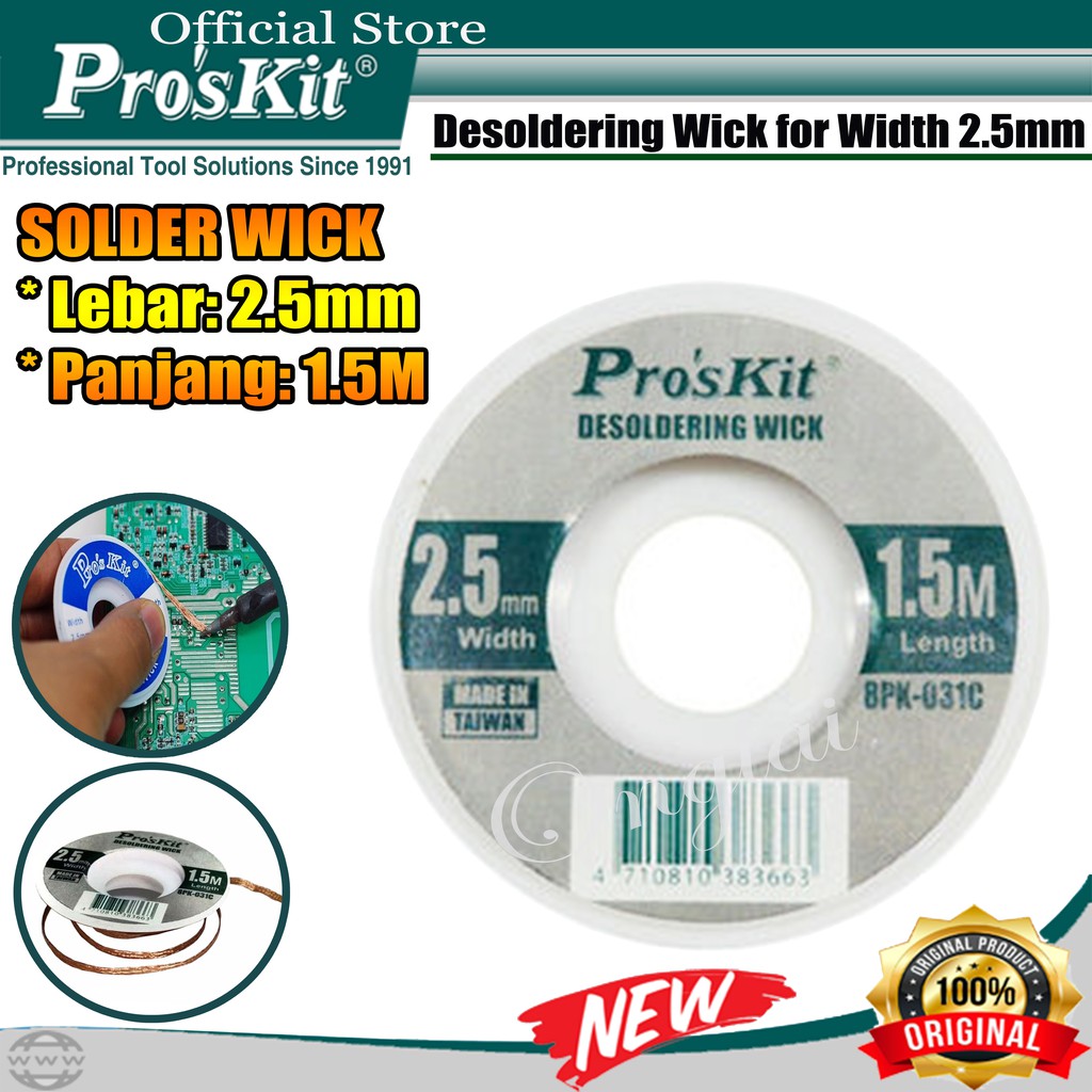 SOLDER WICK PRO'SKIT 8PK-031C 2515 ORIGINAL