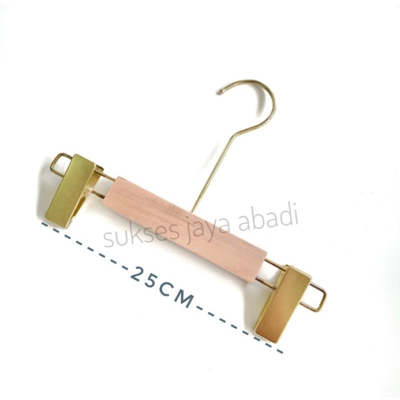 Hanger Korea Anak / Hanger Kayu Jepit / Hanger Celana Anak / Hanger Jepit Kayu ( SATUAN )
