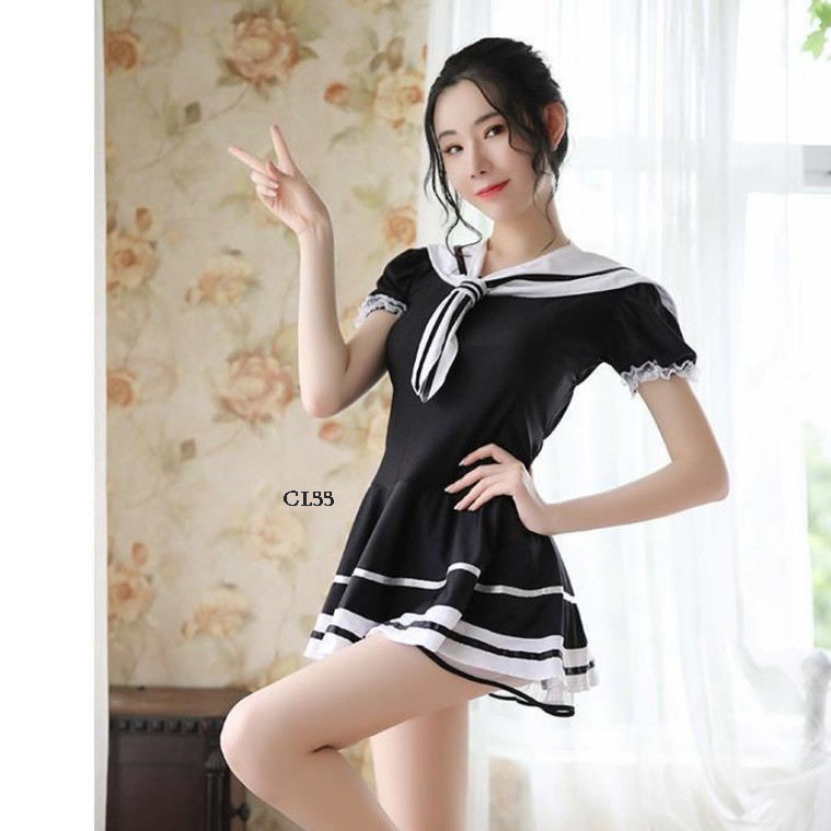 [TRUSTED SELLER]  KOSTUM SERAGAM SEKSI COSTUME COSPLAY SEXY UNIFORM CL55