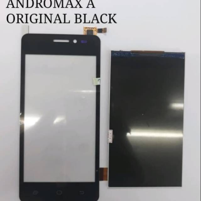 LCD DAN TOUCHSCREEN ANDROMAX A BLACK