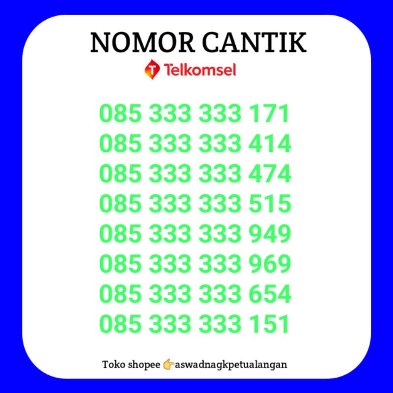 Nomor Cantik Hexa 3