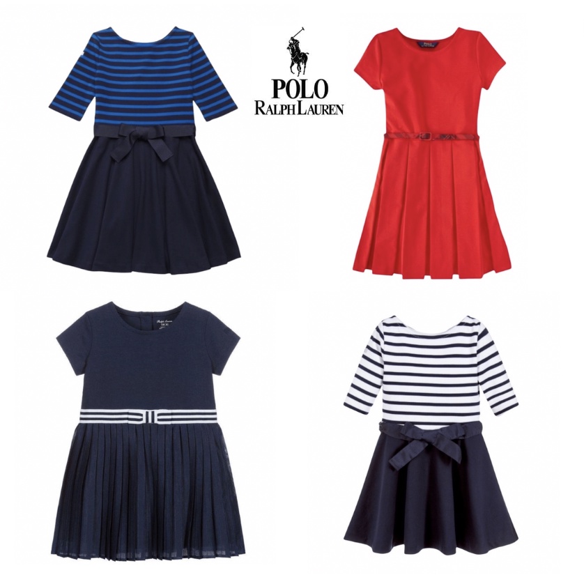 Dress Anak Perempuan Polo Ralph Lauren. size 6m hingga 16y