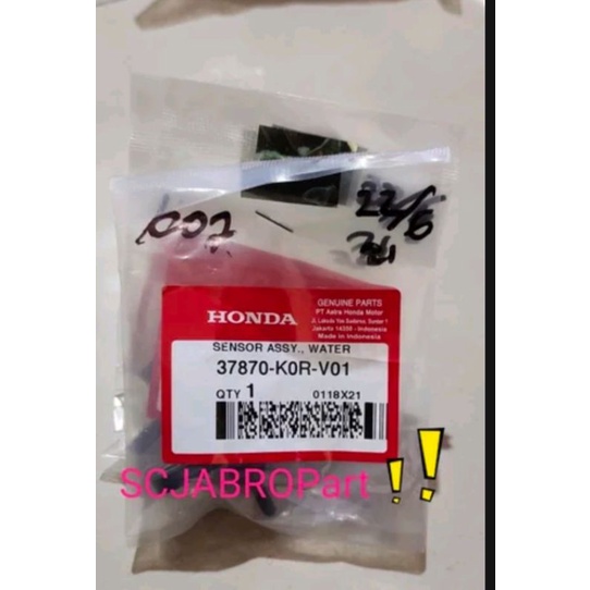 SENSOR ASSY WATER ..NEW HONDA PCX 160 21..37870 K0R V01..ORI AHM