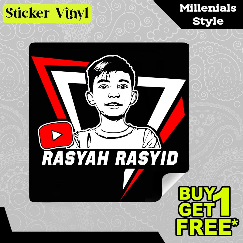 

Stiker Sticker Rasyah Rasyid Youtuber Gaming Anak Aesthetic Bahan Vinyl Satuan Anti Air