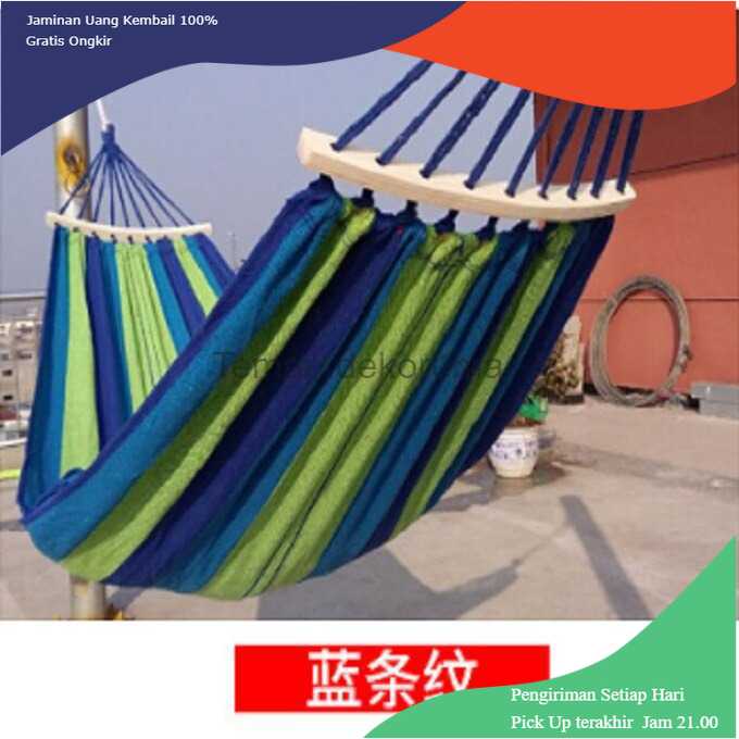 TD-AI02 HOUSEEN Hammock Tempat Tidur Gantung Canvas Anti Rollover - JS427