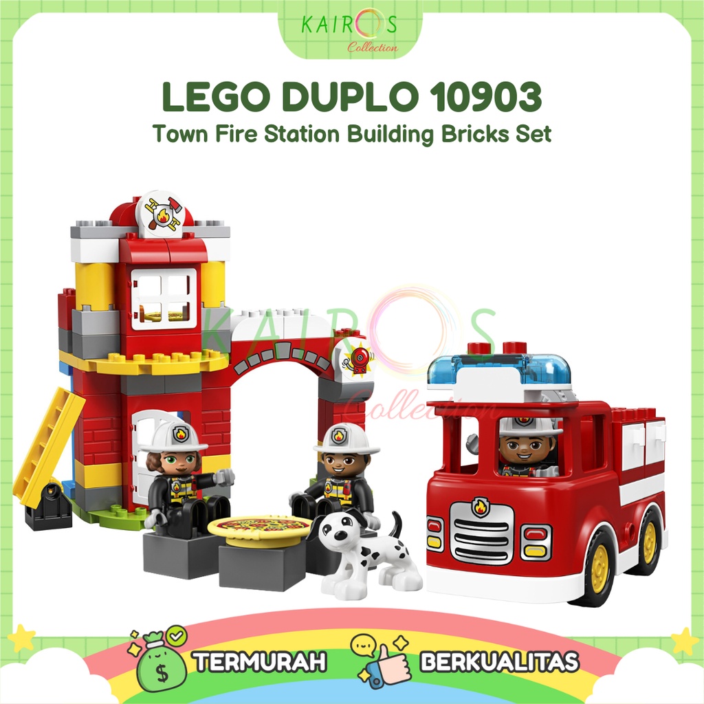 LEGO DUPLO Town Fire Station Building Bricks Set 10903