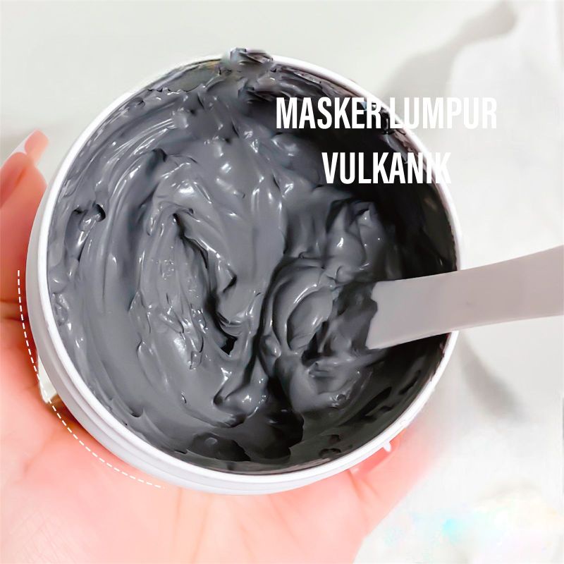 Volcanic Clay Mask Masker Wajah Facial Whitening Clay Mask