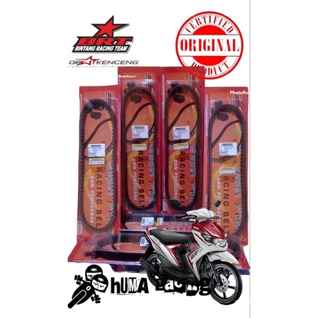 RACING BELT BRT ORIGINAL YAMAHA SOUL GT VANBELT RACING MIO M3 XRIDE 125 FINO 125 PANBEL FREEGO VBELT