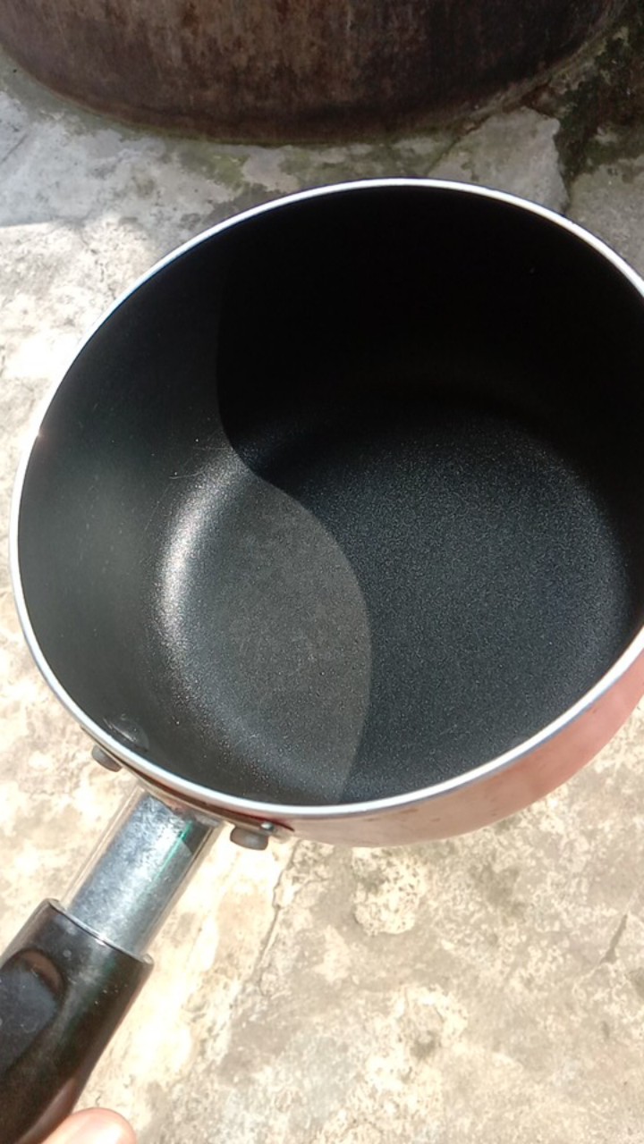( Original )yoshikawa Teflon/wajan Tumis 14 Cm Sauce Pan Cl-11-05 / Xj 15-05 Hijau Dan Merah
