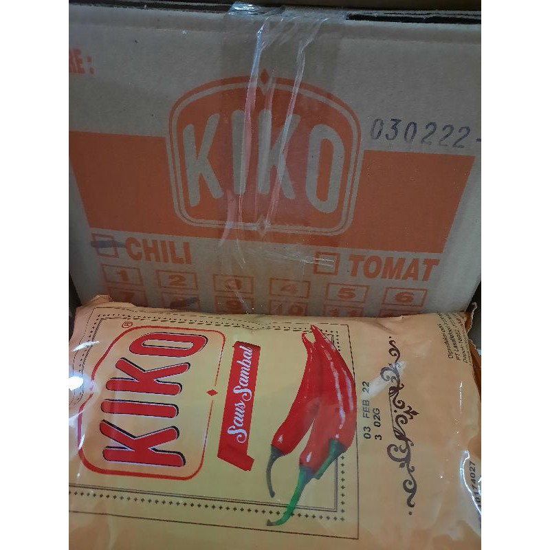 Saos sambal KIKO kemasan 1 kg ( 1 karton isi 10 )