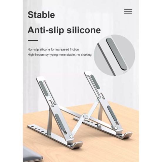 Stand Laptop Aluminium/ Stand Holder Laptop Aluminium