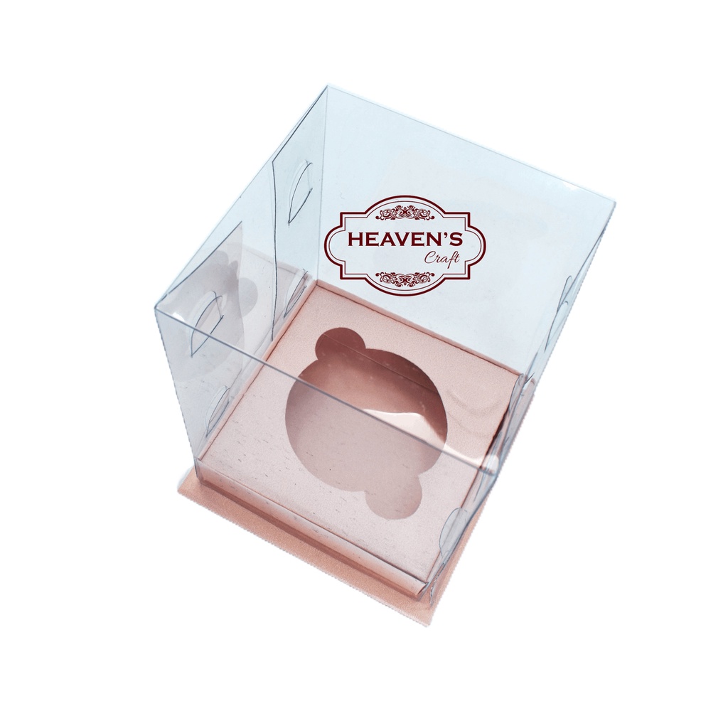 Box cupcake isi 1 pink