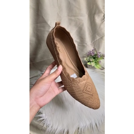SEPATU WANITA TERBARU || BALET RAJUT IMPORT || balet dixie || rajutan